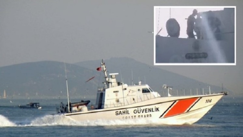 Türk askeri gemisi Yunan gemisine müdahale etti