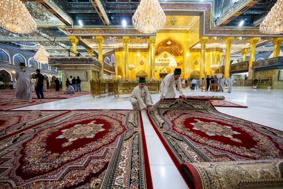 Photos: New carpet set for Al Abbas holy shrine, Karbala