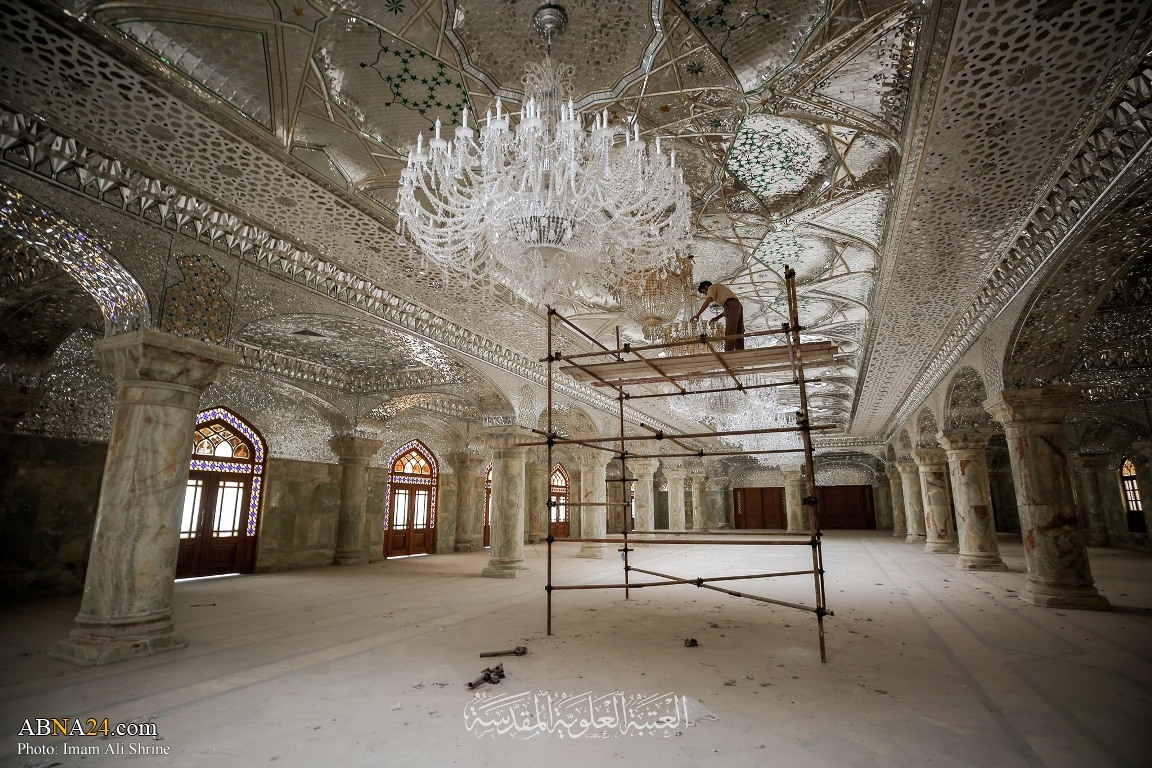 Photos: Advance in work of Fatima Zahra Courtyard Project, also expansion of western part of Imam Ali shrine