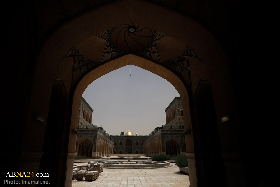 تصویری رپورٹ/ حرم امام علی (ع) میں صحن حضرت فاطمہ زہرا(س) اختتامی مراحل میں