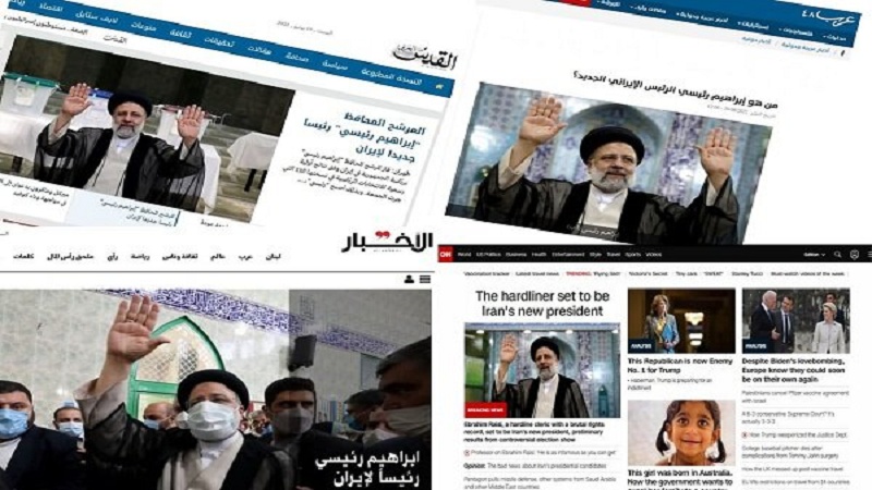 سەرکەوتنی ئیبراهیم رەئیسی مانشێتی سەرەکیی میدیاکانی جیهان
