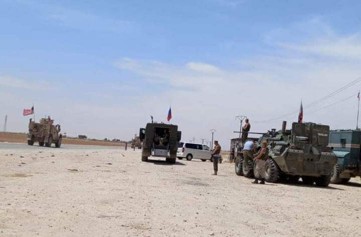 روسيا تعترض دورية أميركية في طريق "m 4" الدولي في سوريا