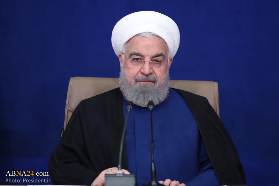 Pres. Rouhani: By resisting economic war, Iranians rubbed enemy's nose in dirt