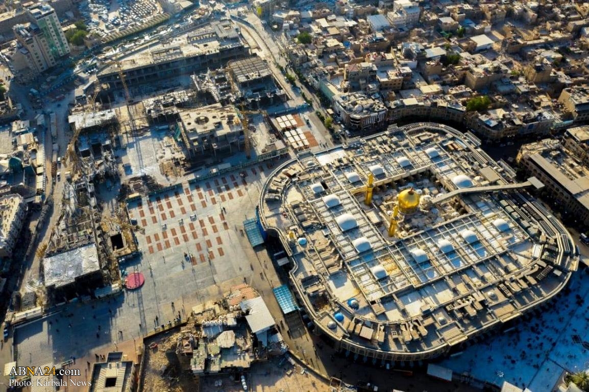 Photos: Advanced completion stages in Al-Aqila Zainab courtyard in Karbala