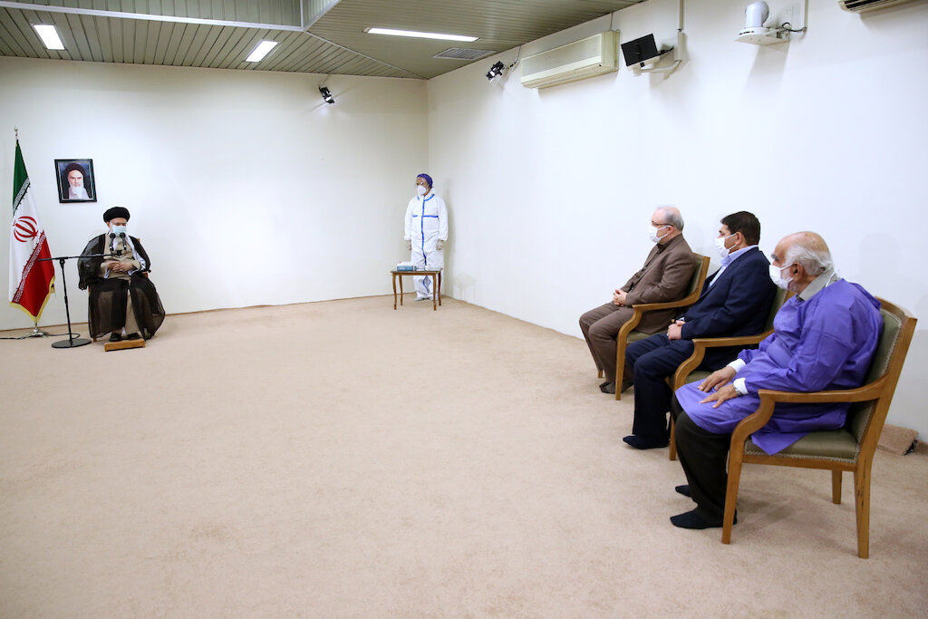 Photos: Imam Khamenei received his first dose of Covid vaccine