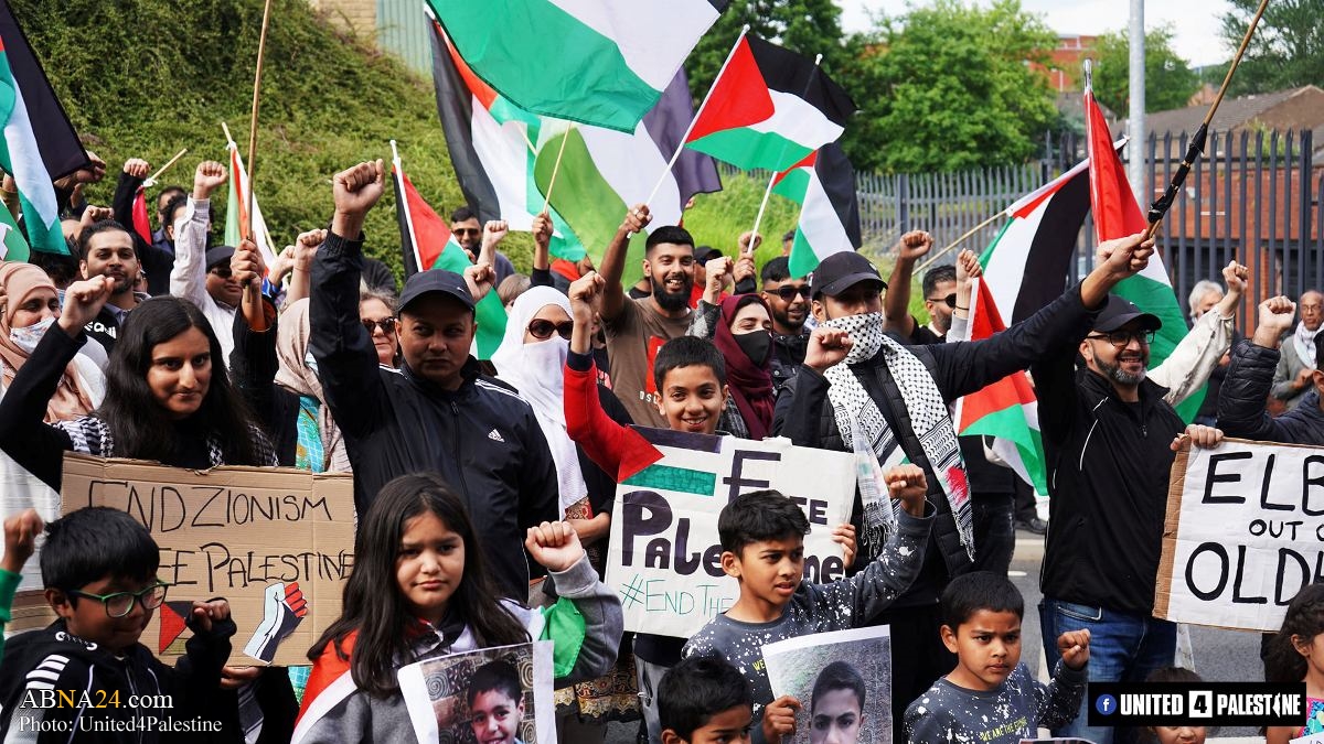 Photos: Weekly rally in solidarity with Palestinians held in Manchester, England