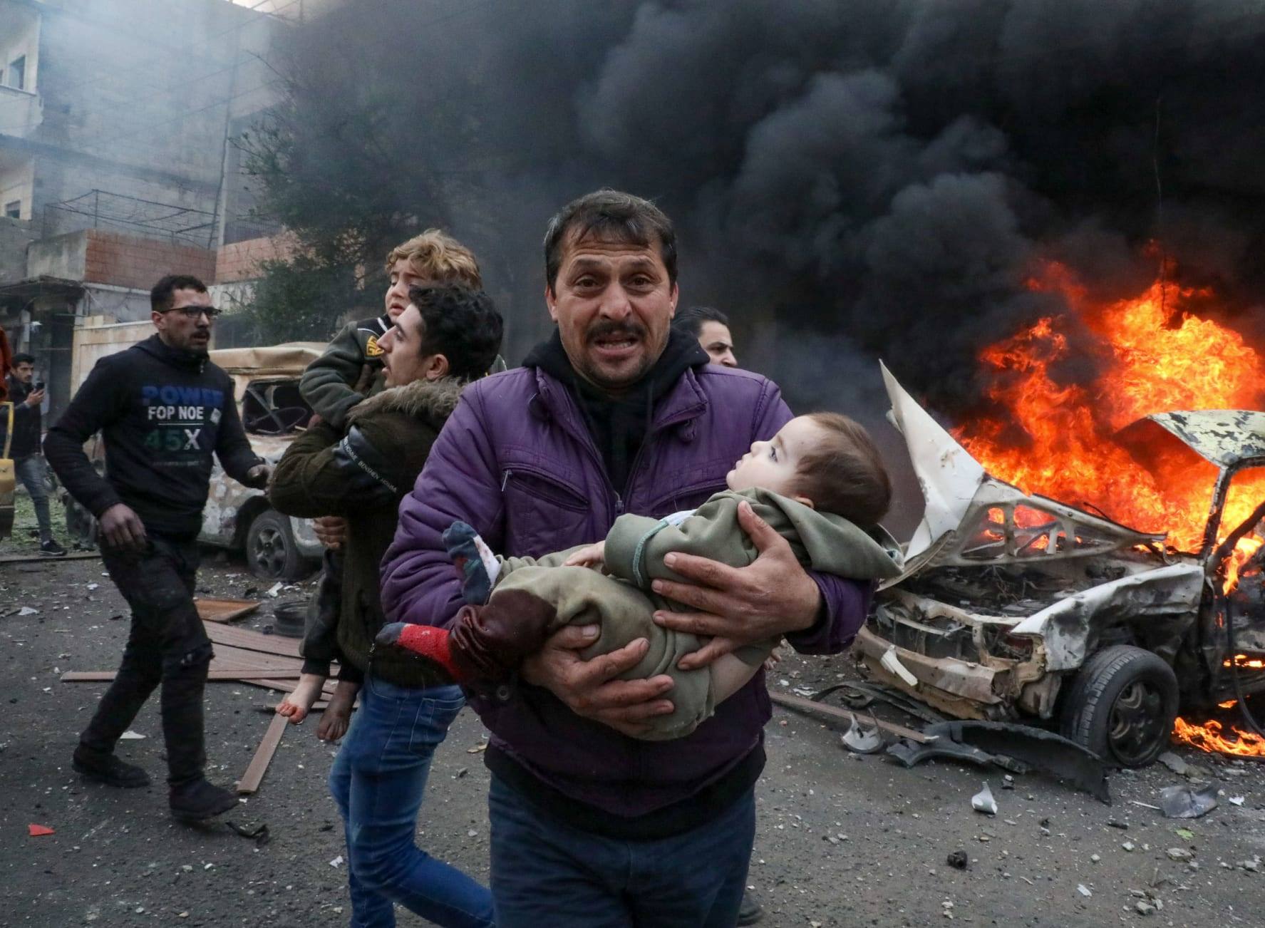مقتل 3 سوريين بينهم طفلة بتفجير بعفرين شمال حلب
