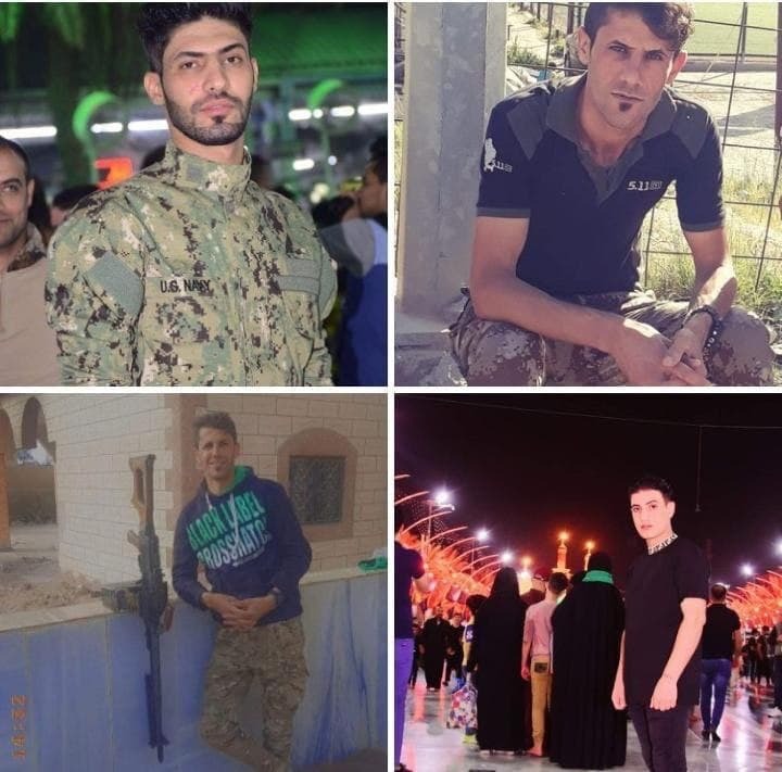 صور مقاتلي الحشد الشعبي الذين استشهدوا في العدوان الامريكي الغاشم+(صور)