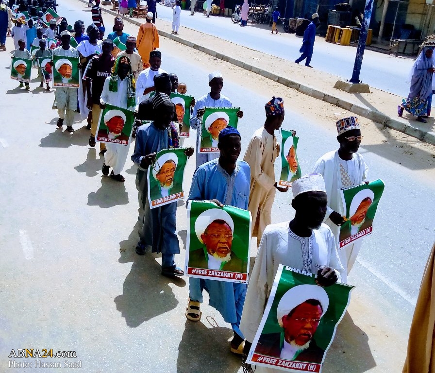 Massive Nationwide 'Free Zakzaky' Protest in Nigeria; demonstration in Kaura Namoda town, Zamfara state