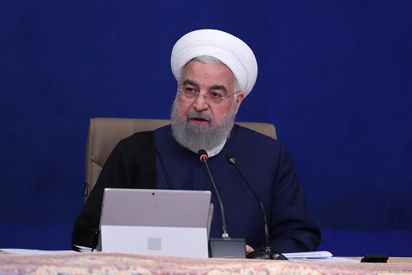 الرئيس روحاني: الحكومة اتخذت كل الاجراءات اللازمة للحيلولة دون تأثير الحظر