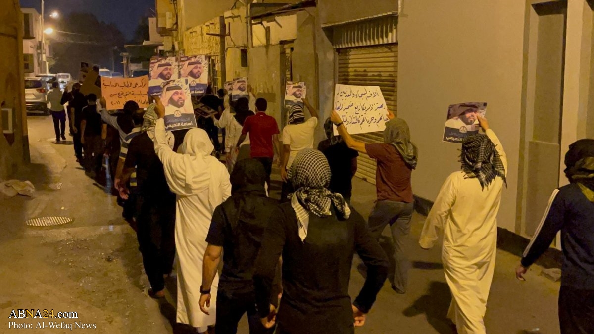 Manifestation pacifique à Karana, Bahreïn exigeant les droits politiques et la libération inconditionnelle d'un prisonnier d'opinion