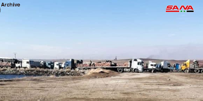 US occupation forces continue to steal Syria's wheat, oil