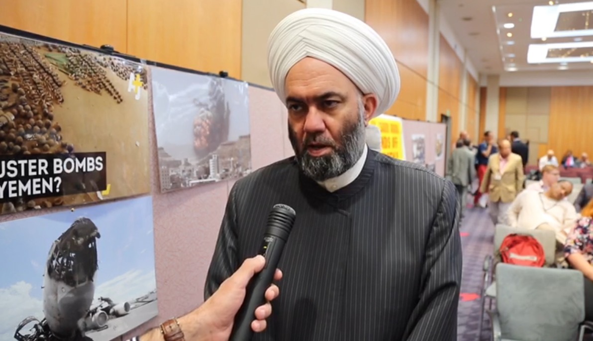 Iraqi Sunni cleric stresses support for Shia jurisprudence especially Ayatollah Sayyid al-Sistani