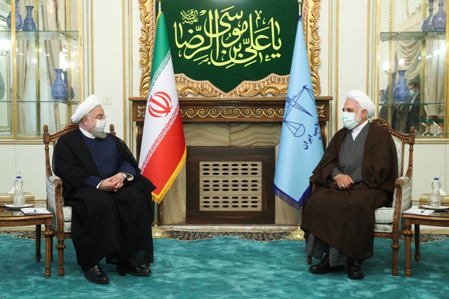 Pres. Rouhani meets with new head of judiciary