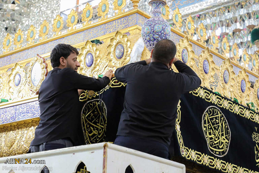 تصویری رپورٹ/ شہادت امام جواد (ع) کے ایام میں حرم کاظمین سیاہ پوش