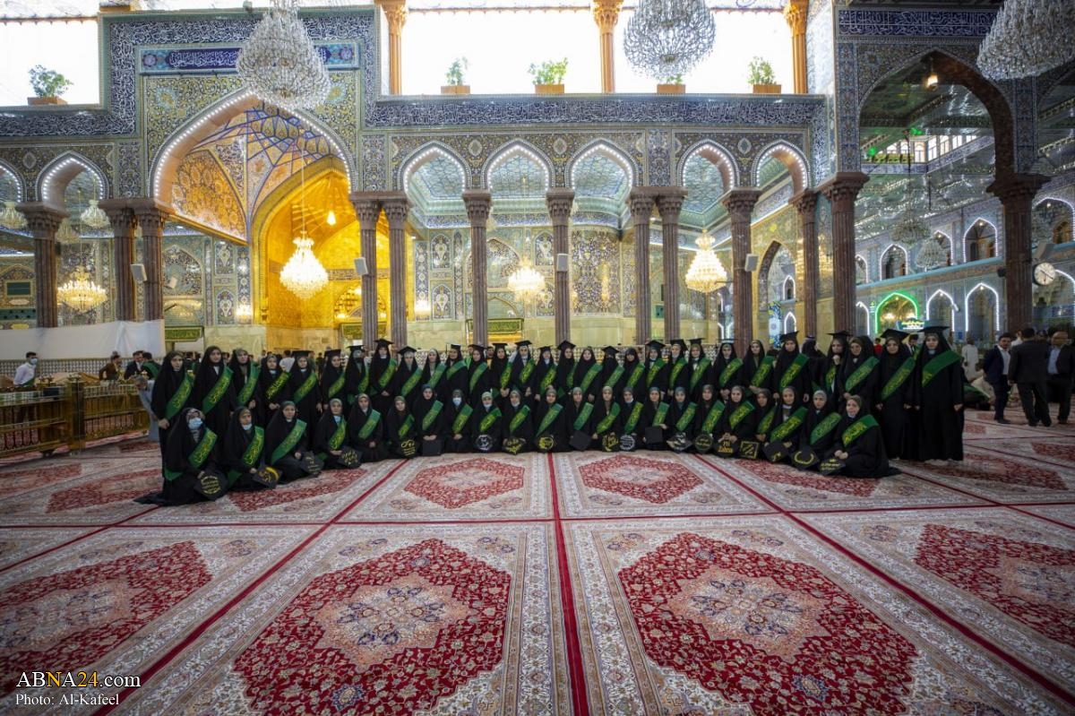 200 Iraqi university students celebrate graduation at al-Abbas holy shrine (+Photos)