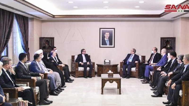 ایرانی پارلیمانی وفد کا دورہ شام، شامی وزیر خارجہ نے ایران کے تعاون کی قدردانی کی