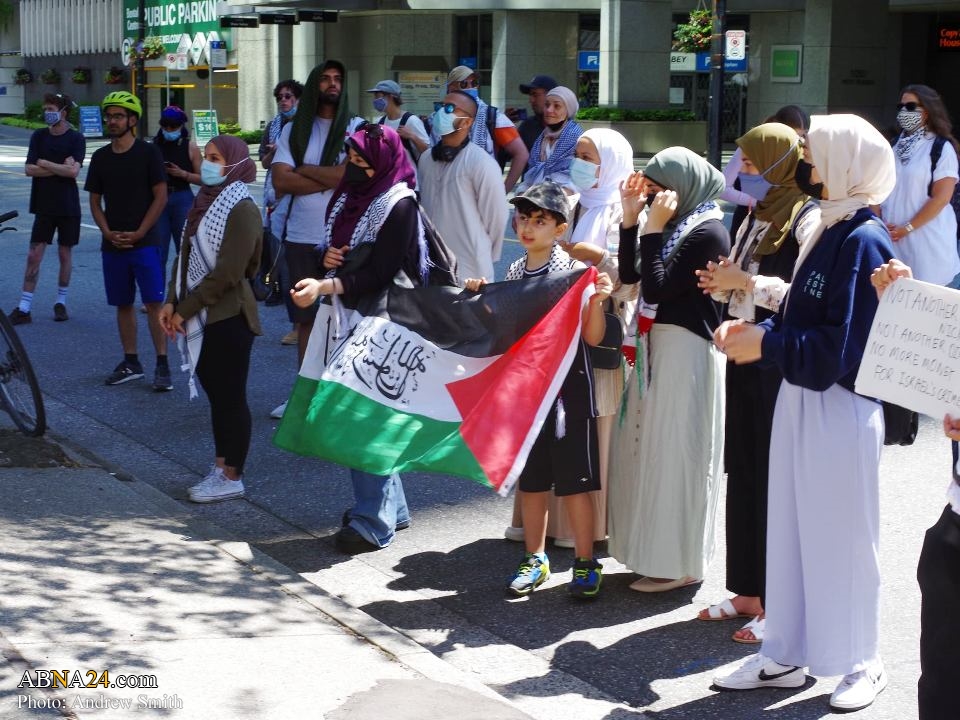 "Manifestación de protesta celebrada en Vancouver, Canadá para proteger al pueblo palestino en Silwan" 