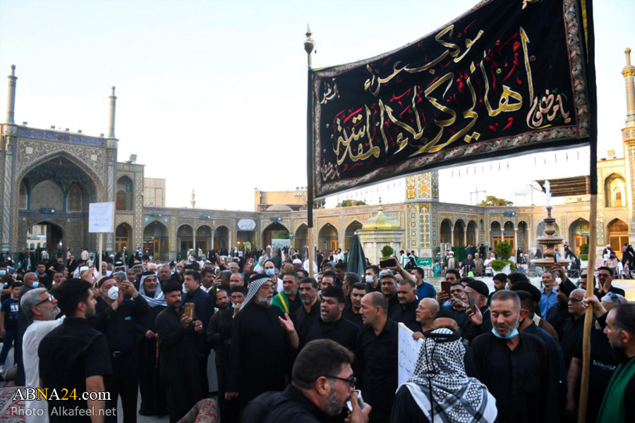 تقارير مصورة / موكب عزاء أهالي كربلاء المقدسة بمناسبة استشهاد الامام الجواد (ع) في قم المقدسة