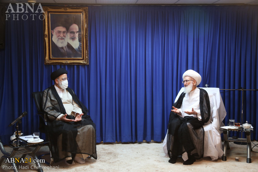 Photos: Iran's president-elect meets with Ayatollah Nouri Hamedani in Qom