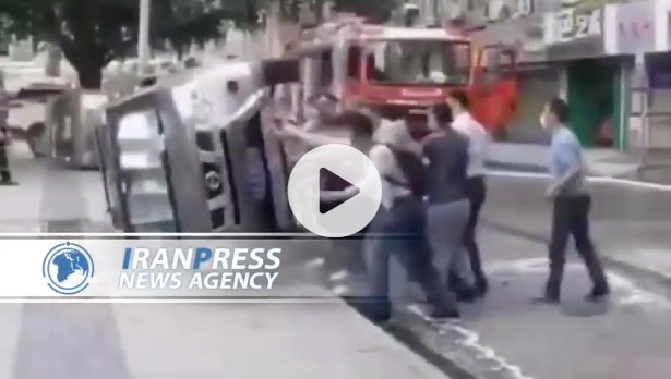 Çin'de yanlış yere park edilen araç, böyle kaldırıldı!