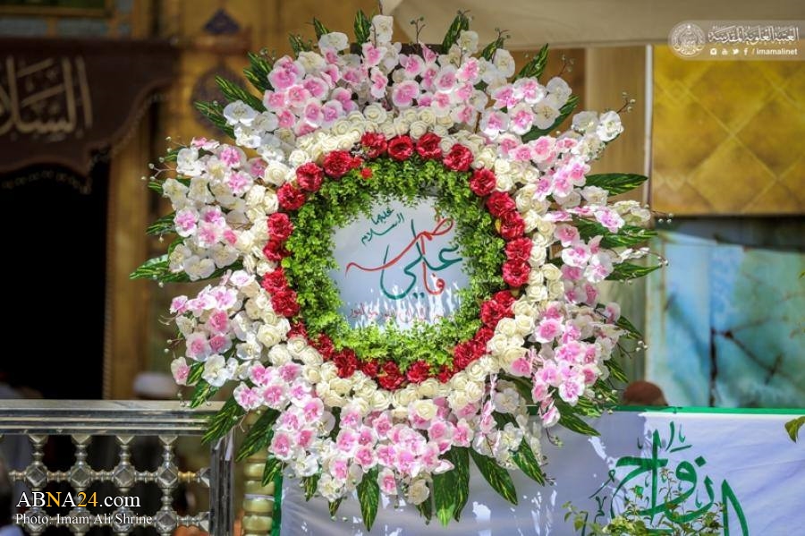 Photos: Decorating holy Imam Ali shrine with flowers on occasion of marriage of Imam Ali & Lady Fatimah