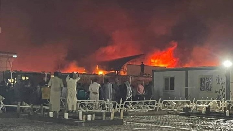 इराक़ के इमाम हुसैन अस्पताल में भीषण आग के बाद ईरान ने की मदद की पेशकश