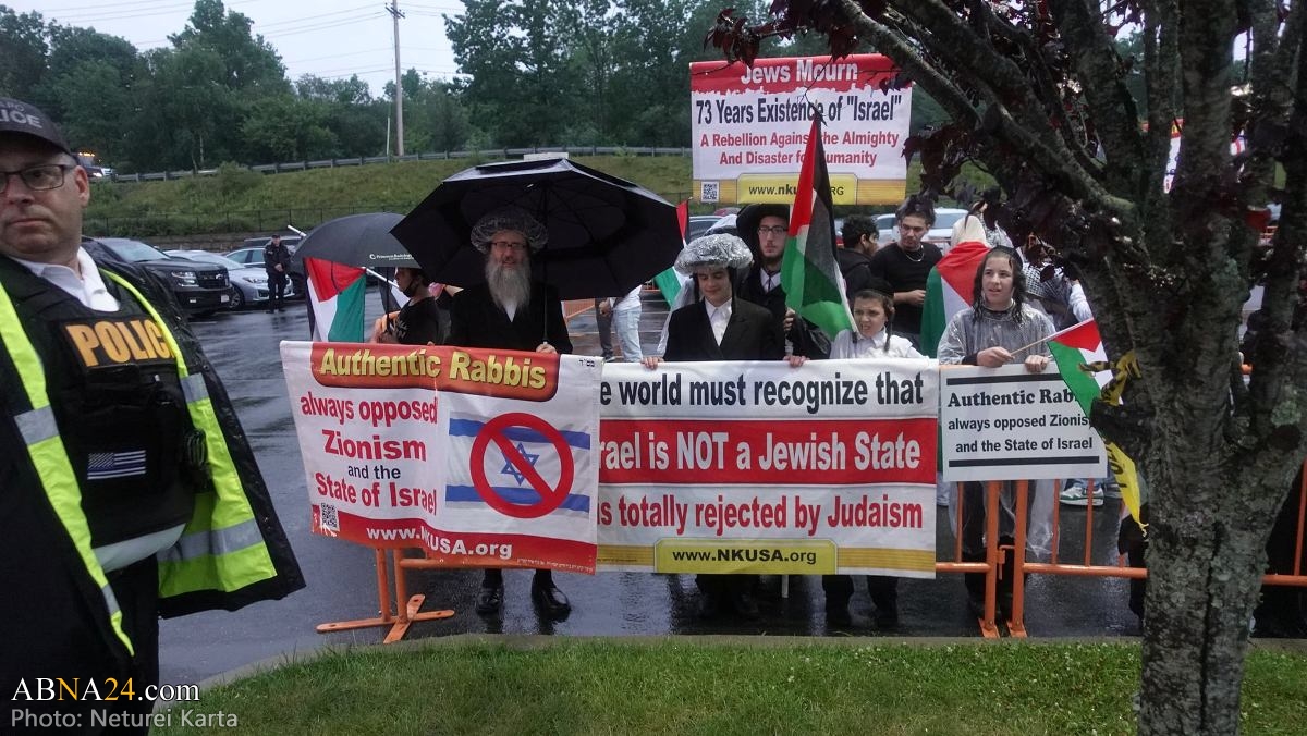 Photos: Protesting the Israeli Olympic baseball team, playing in Pomona, New York
