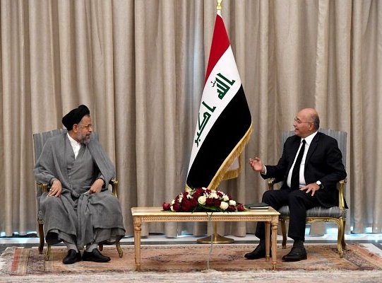 وزير الأمن الإيراني يلتقي الرئيس العراقي في بغداد