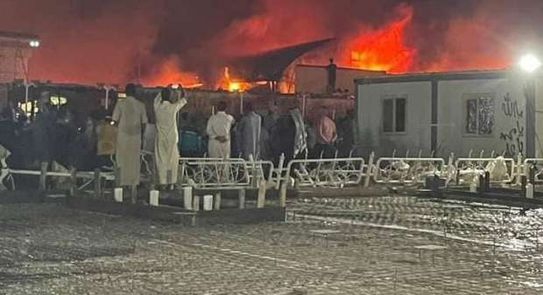 وفاة 60 شخصا بعضهم مجهول الهوية في حريق مستشفى الحسين (ع) بذي قار