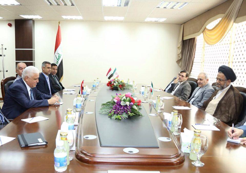 وزير الامن الايراني يلتقي رئيس هيئة الحشد الشعبي "فالح الفياض"