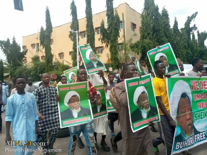 Photos: Weekly 'Free Zakzaky' protest staged in Abuja, Nigeria demanding immediate, unconditional release from unlawful detention