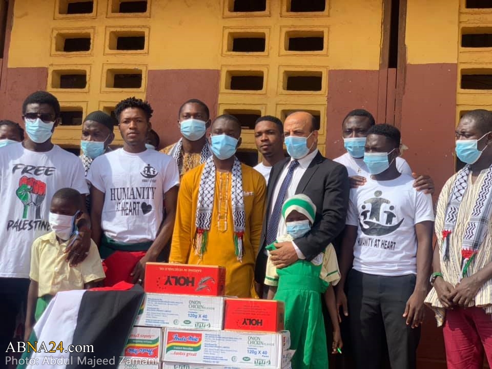 Photos: Palestinian Ambassador visits Sabon Zongo, Ghana and donates to an Islamic center, Laterbiokorshie, Accra Hotspurs Football Team