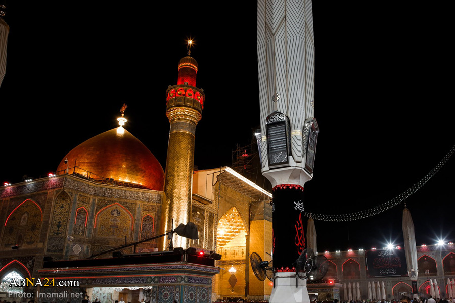 تصویری رپورٹ/ امام محمد باقر (ع) کے یوم شہادت پر نجف اشرف سیاہ پوش