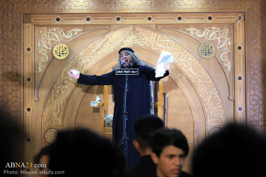 تصویری رپورٹ/ امام محمد باقر (ع) اور جناب مسلم کے ایام شہادت پر مسجد کوفہ میں مجالس عزا کا سلسلہ
