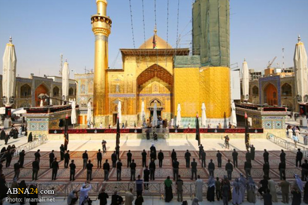 تصویری رپورٹ/ حرم امیر المومنین(ع) میں خادمین حرم کی عزاداری