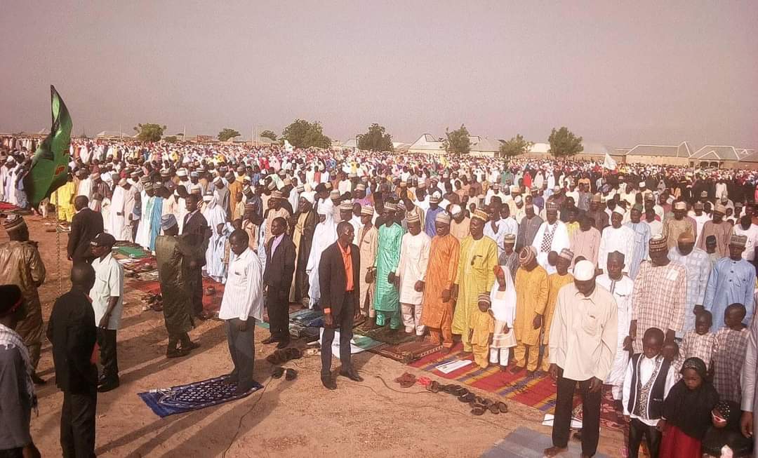 Photos: Thousands attend Eid al-Adha prayer in Talata Mafara, Nigeria