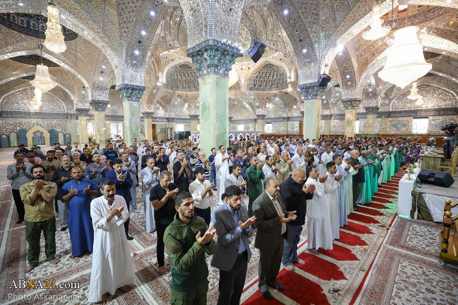 تصویری رپورٹ/ حرم امامین عسکریین (ع) میں نماز عید قربان