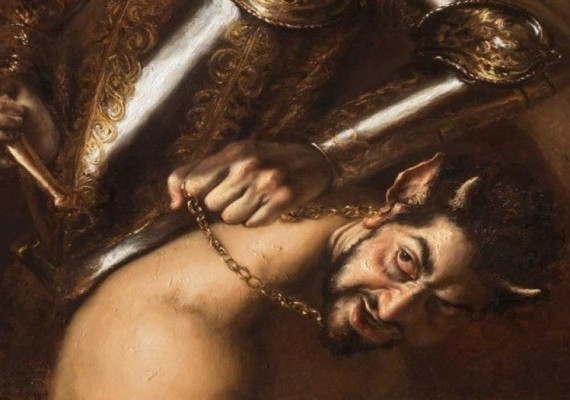 صورة للشيطان يشبه ولي عهد أبو ظبي "بن زايد" تُثير جدلًا