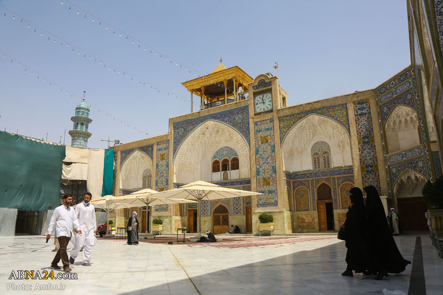 تقارير مصورة / الرسوم والزخارف الاسلامية المنقوشة على جدران صحن الامام الهادي (ع) في حرم السيدة المعصومة (ع)