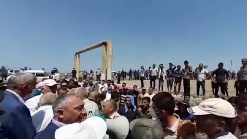 Биләсуварда сујун мәнимсәнилмәсинә етираз