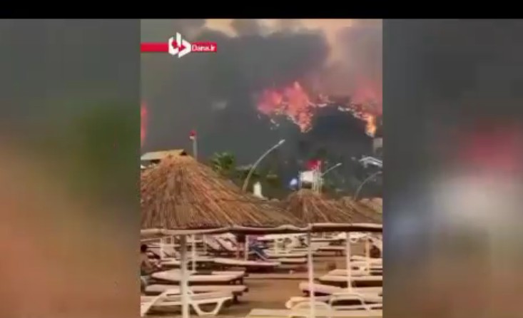 Türkiye'de korkunç orman yangınları, otellere ulaştı