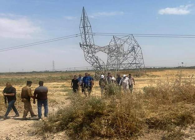 خطوط نقل الطاقة الكهربائية في العراق تتعرض من جديد لعمل تخريبي