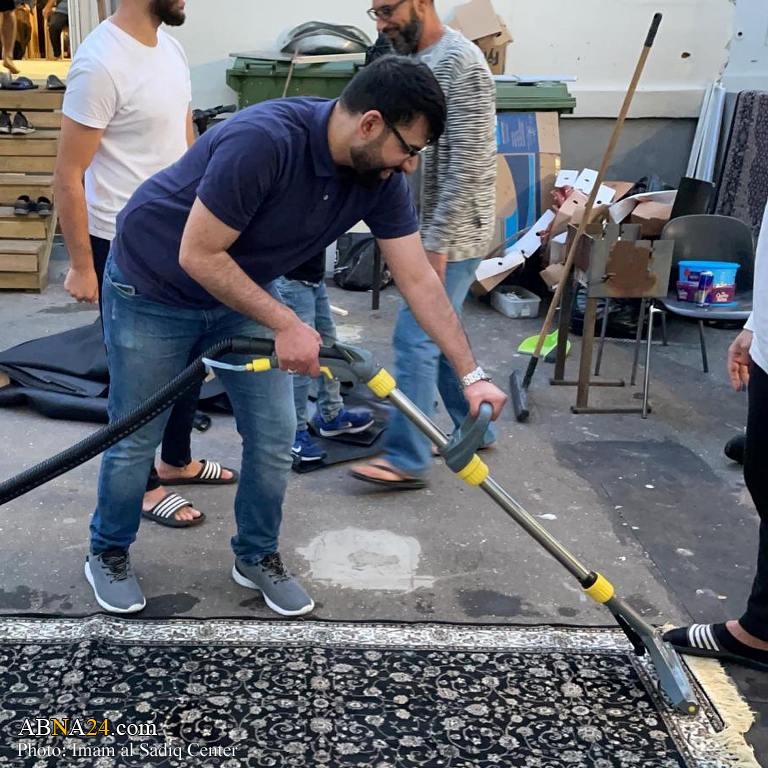 Photos 2: Imam Sadiq center of Copenhagen, Denmark preparing for Muharram 1443