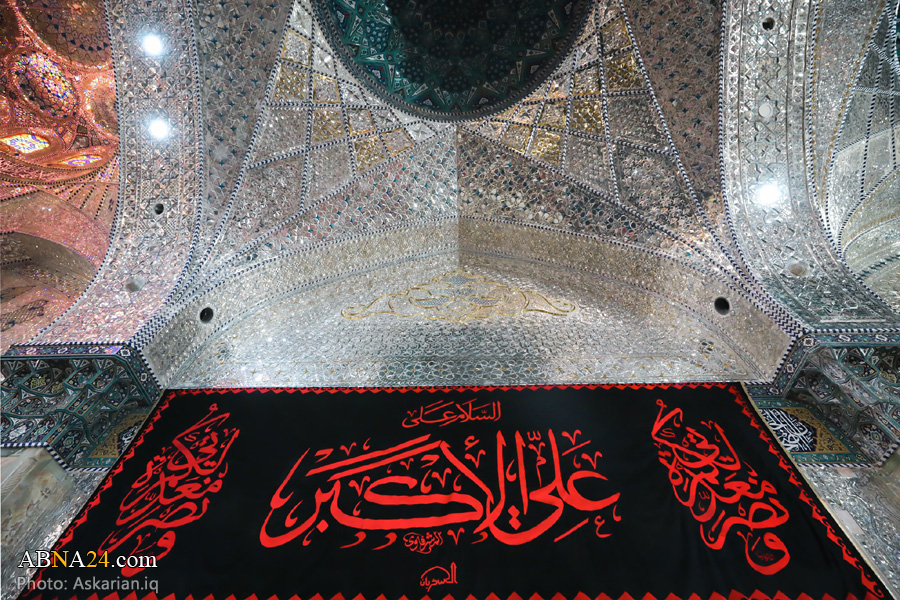 تقارير مصورة / حرم الإمامين العسكريين (ع) تتشح بالسواد لاستقبال شهر محرم