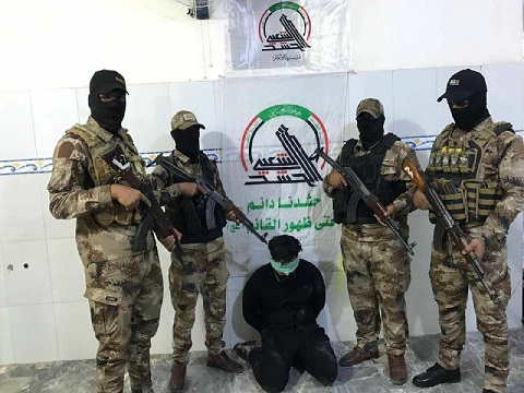 الحشد الشعبي يطيح بارهابي خطط لتنفيذ عملية تفجير في بغداد 