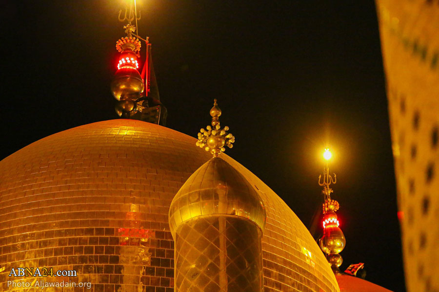 تقارير مصورة / تبديل راية الإمامين الكاظمين بحلول شهر محرم 