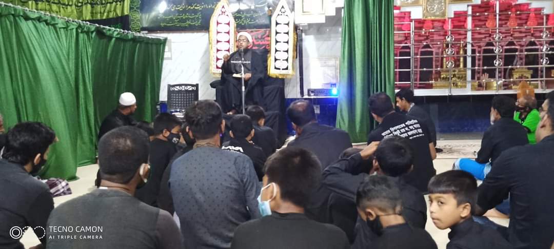 Photos: 4th night of Muharram mourning at Hussainiya Gulshan Zahra in Noornagar of Satkhira, Bangladesh