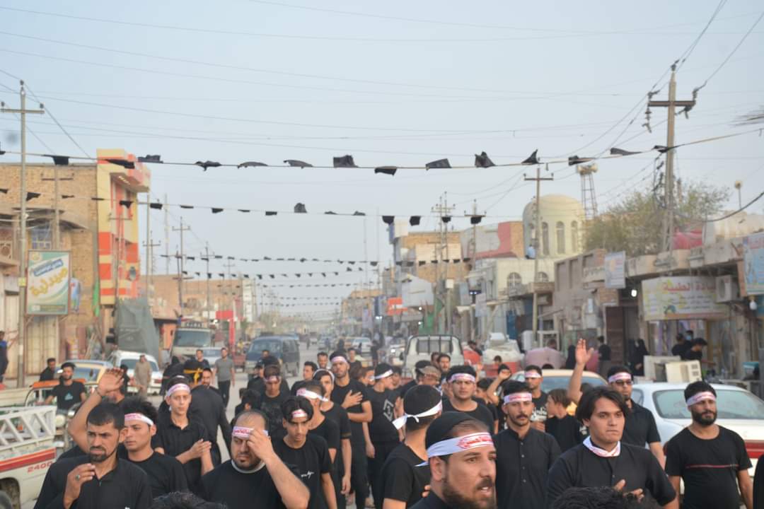 Photos: Muharram mourning procession by Mawkib Imam Hasan Askari in Dhi Qar, Iraq
