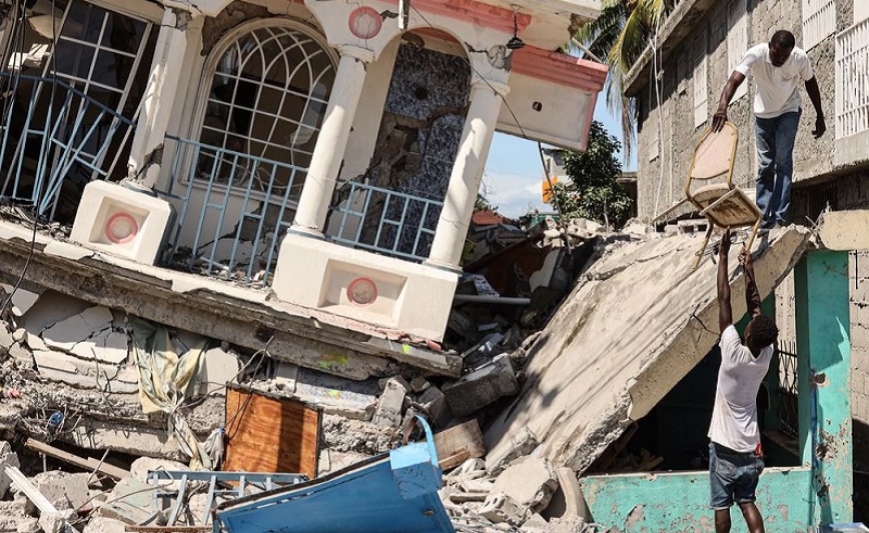 Yawan Mutanen Da Suka Rasa Rayukansu Sanadiyyar Girgizar Kasa A Haiti Ya Kai Mutane 1,297